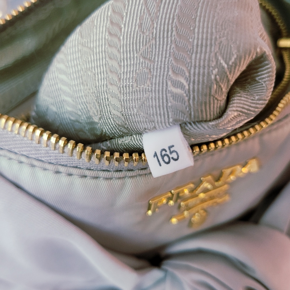 Authentic Prada Tessuto Fiocco Bow Bag - Beige Nylon Crossbody/Shoulder Bag - Picture 6 of 12